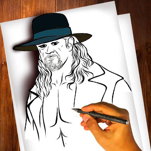 how to draw wwe heros icon