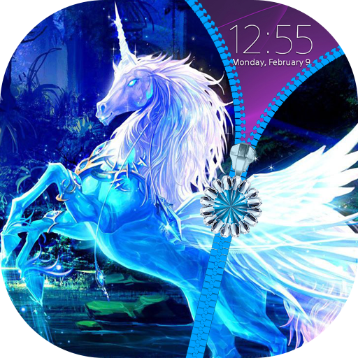 Unicorn Zipper Lock Screen icon