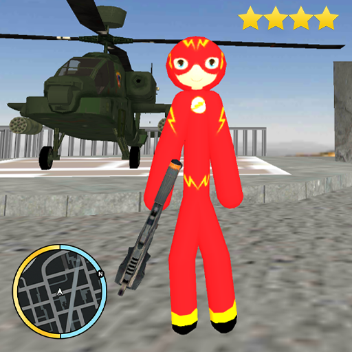 Flash Stickman Rope Hero Speed Hero Gangstar Crime icon