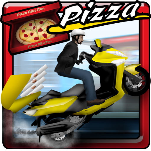 Pizza Bike Delivery Boy icon