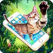 Kucing di layar ponsel - lelucon on 9Apps