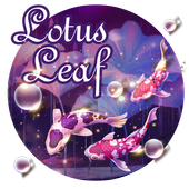 Lotus Leaf Purple Keyboard أيقونة