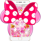 Pink Minny Bowknot Theme icon