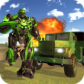 Army Truck Transform Robot Wars icon