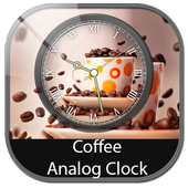 Coffee Analog Clock Live Wallpaper icon
