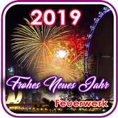 Frohes neues Jahr 2019-Feuerwerk on 9Apps