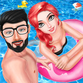 Indian Couple Summer Vacation Game icon