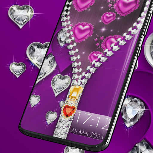 Diamond Zipper Lock Screen icon