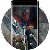 Retro metal do old abstract theme icon