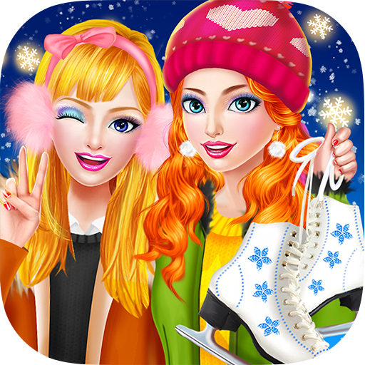 Winter Fun: Ice Skating Girls icon