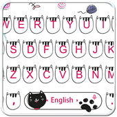 Lovely Pink Cartoon Cat icon