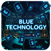 Blue Technology Keyboard icon