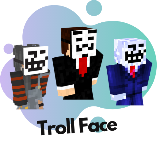 Skin Troll Face for Minecraft PE icon
