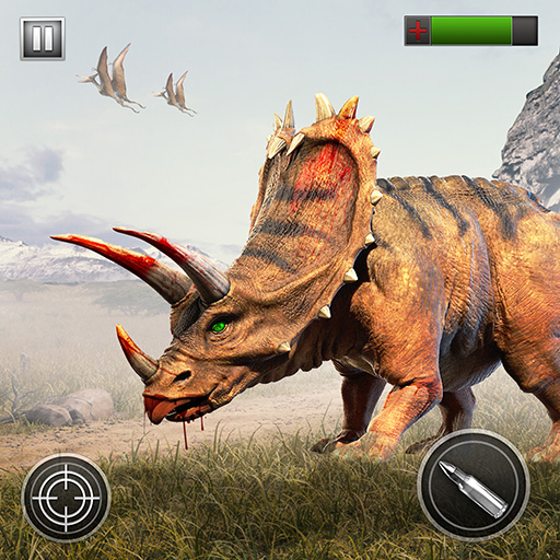 Real Dino Hunting Game Offline icon