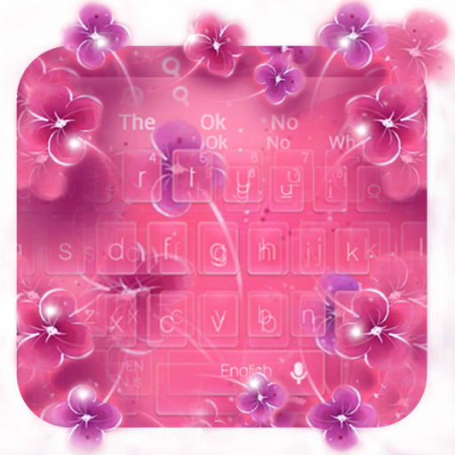 Pink Flower Keybaord icon