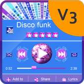 Disco funk Music Player Skin on 9Apps