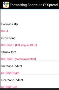 Shortcuts for WPS Office full screenshot 3