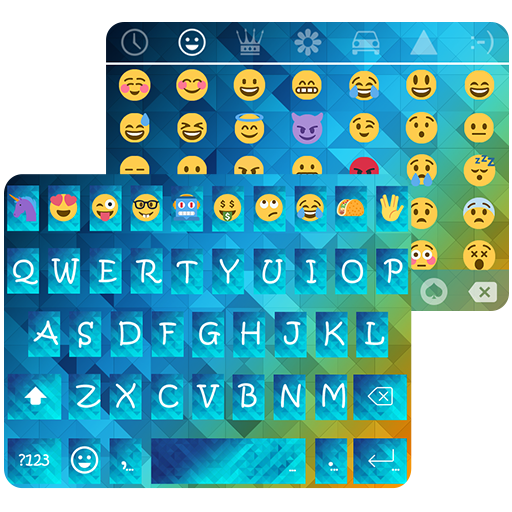Blue Diamond KK Emoji Keyboard icon