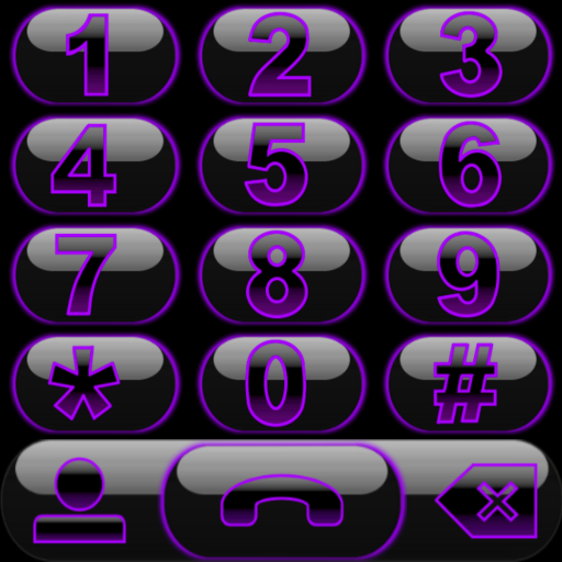 THEME GLOW PURPLE EXDIALER icon