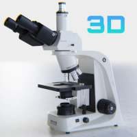 Partes del microscopio en 3D