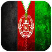 Afghan Flag Zipper Screen Lock icon