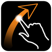 Finger touchscreen training icon