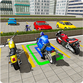 New Racing Moto Bike Parking icon