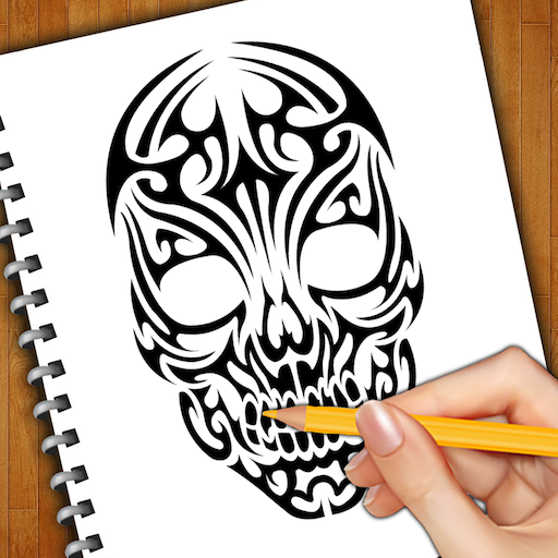 How To Draw Skull Tattoos أيقونة