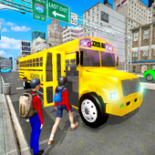High School Super Bus Driver Simulator: 3D Game 20 icon