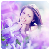 Flower photo frame icon