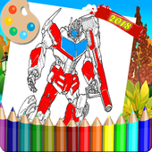 Coloring Amazing Robot's Sketch icon