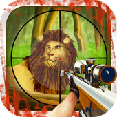 Sniper Lion hunting icon