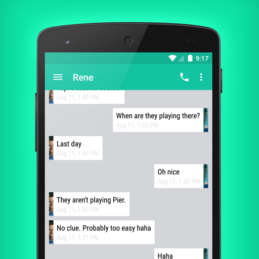 EvolveSMS Theme Sliver Turq icon