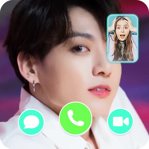 Video Call Jungkook Simulator with Fake BTS Chat icon