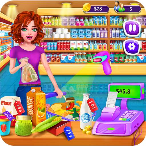 Girl Cashier -Grocery Shopping icon