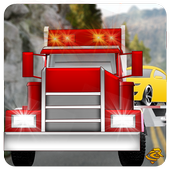 Cargo Truck Driver hill climb icon