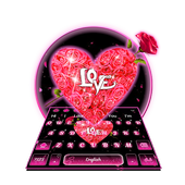 ikon Sparkling Pink Love Keyboard