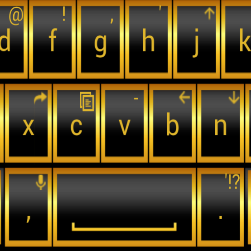 THEME AI TYPE GOLD BLACK icon