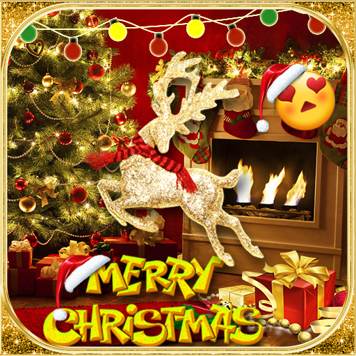 Gold Christmas Theme Live Wallpaper icon