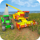 Forage Tractor Farming Drive icon