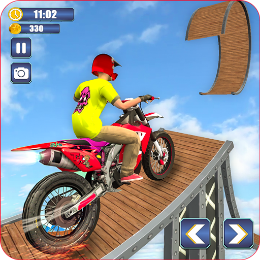 Stunt Bike Tricky Trail Bike Racing Adventure Game icon