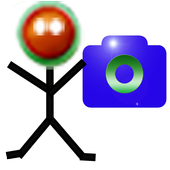 Stickman camera icon