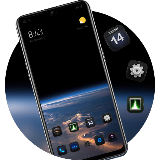 Earth universe theme | space galaxy planet view icon