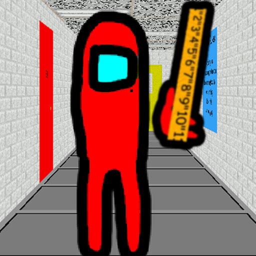 Red Scary Impostor Teacher Among Math Us Mod icon