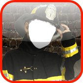 Fireman Uniform Photo Frames. icon