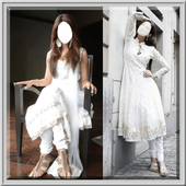 ikon Women White Dress Fashion
