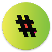 Hashtag  for Instagram likes icon