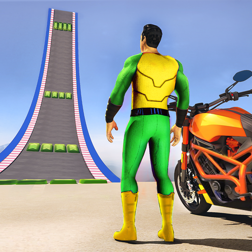 Superhero Bike Stunt :GT Racing Mega Ramp Games icon