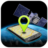 Mobile Number Tracker on Map icon