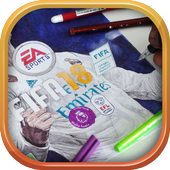 How to Draw FIFA 18 icon